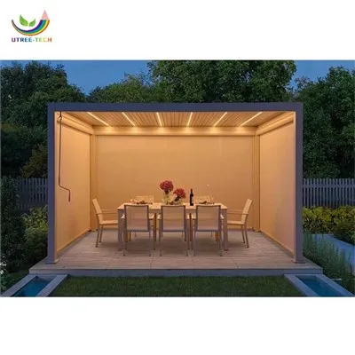 Pergola Aluminium 3,6 m untuk Kedai Kopi